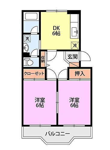 センチュリー眞 2階 2DK 賃貸物件詳細