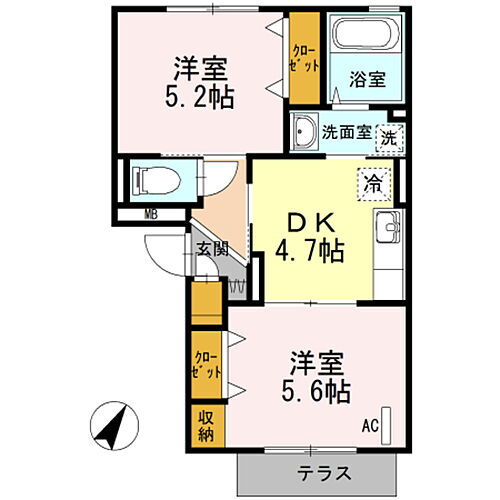 東京都町田市鶴間8丁目 南町田グランベリーＰ駅 2DK アパート 賃貸物件詳細