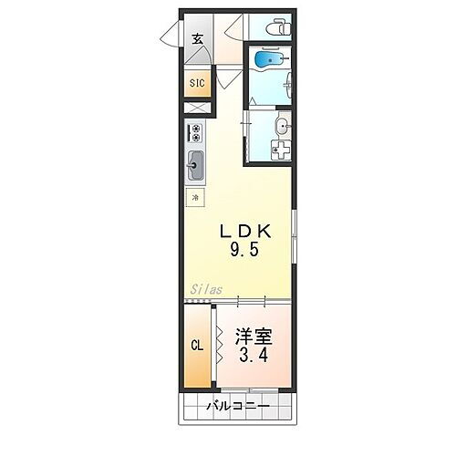 大阪府堺市西区浜寺諏訪森町中3丁 諏訪ノ森駅 1LDK アパート 賃貸物件詳細
