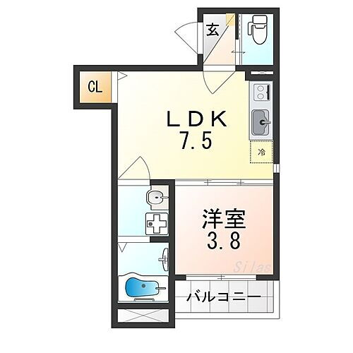 Ｆ　ＳＥＡＭ　南田辺 2階 1DK 賃貸物件詳細