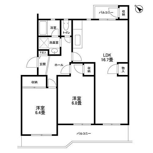 神奈川県川崎市麻生区上麻生3丁目15-7 新百合ヶ丘駅 2LDK マンション 賃貸物件詳細