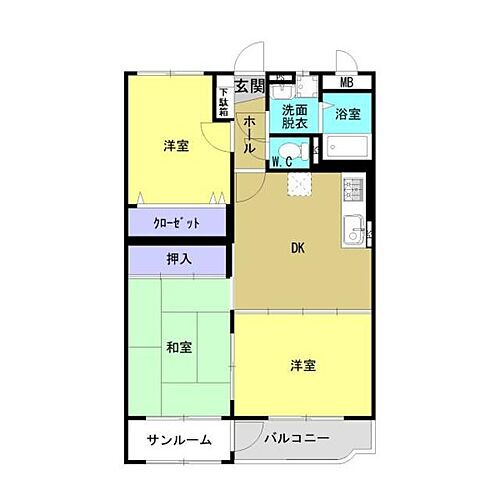 富山県魚津市相木 魚津駅 3DK マンション 賃貸物件詳細