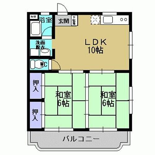鹿児島県鹿児島市上福元町 谷山駅 2LDK マンション 賃貸物件詳細