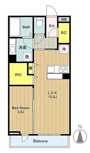 サンヒルズ 2階 1LDK 賃貸物件詳細