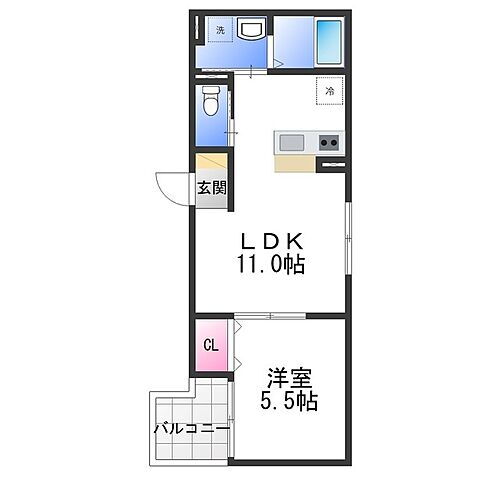 Ｆｓｔｙｌｅ羽衣１号館 1階 1LDK 賃貸物件詳細