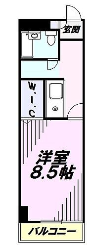 レジデンス１０６ 6階 1K 賃貸物件詳細