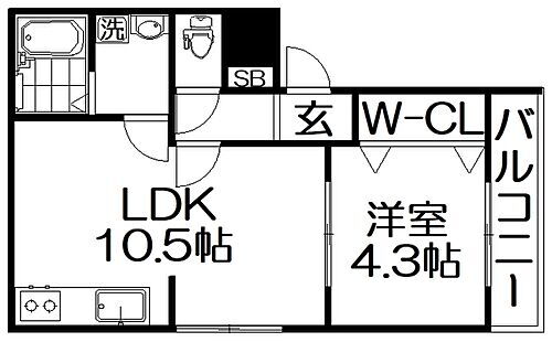 ラルジェ招提 2階 1LDK 賃貸物件詳細