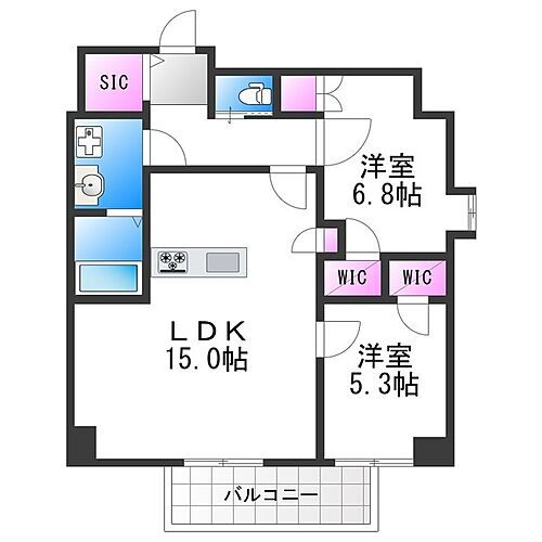 ＬＥＧＡＬＡＮＤＡＢＥＮＯＳＡＮＭＥＩＣＨＯ 6階 2LDK 賃貸物件詳細