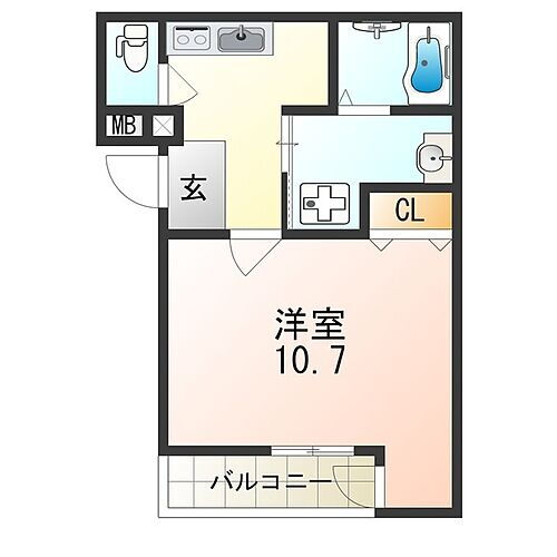 兵庫県西宮市田代町 西宮北口駅 1K アパート 賃貸物件詳細