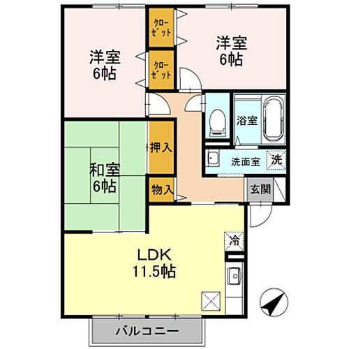 兵庫県川西市新田2丁目 多田駅 3LDK アパート 賃貸物件詳細