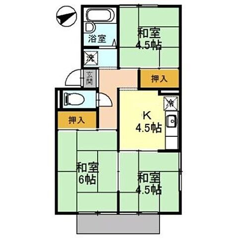 ピュアハイムＩ 2階 3K 賃貸物件詳細