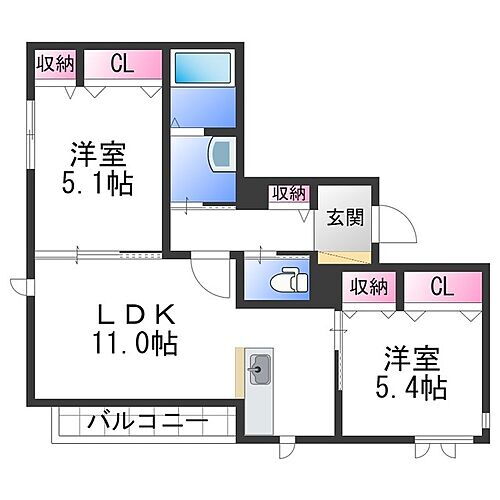 和歌山県和歌山市新中通5丁目 和歌山駅 2LDK マンション 賃貸物件詳細