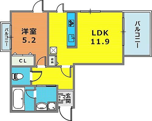 クレア岡本 2階 1LDK 賃貸物件詳細