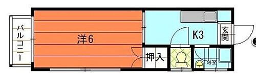 福岡県福岡市東区香住ヶ丘２丁目 九産大前駅 1K アパート 賃貸物件詳細