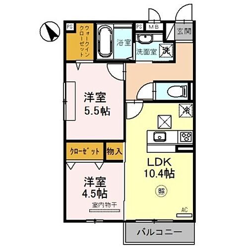 兵庫県明石市沢野南町3丁目 西明石駅 2LDK アパート 賃貸物件詳細