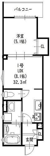 ラモーナ焼野ＩＩ 2階 1LDK 賃貸物件詳細