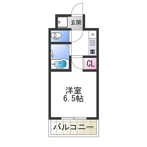 ラビスタ阿倍野 6階 1K 賃貸物件詳細