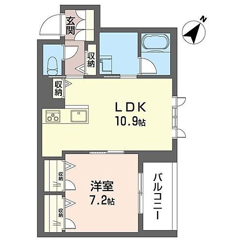 コルマル 3階 1LDK 賃貸物件詳細