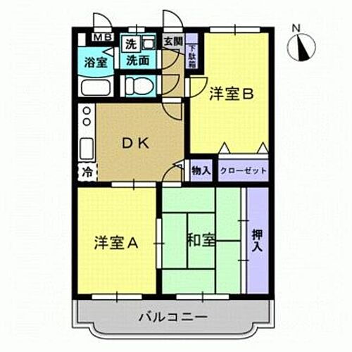 栃木県栃木市都賀町升塚 合戦場駅 3DK マンション 賃貸物件詳細