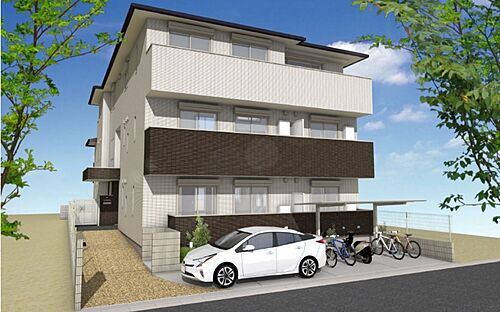 京都府京都市下京区中堂寺壬生川町 賃貸アパート