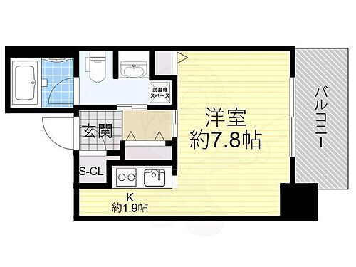 クロスレジデンス大阪新町 6階 ワンルーム 賃貸物件詳細