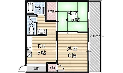 ハイツ京ノ道 3階 2DK 賃貸物件詳細