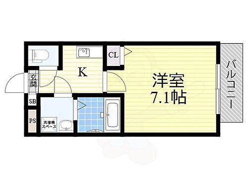 グランエクラ加島２ 3階 1K 賃貸物件詳細