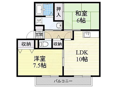 大阪府枚方市堂山3丁目13番29号 枚方市駅 2LDK アパート 賃貸物件詳細