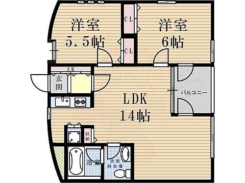 兵庫県尼崎市常松1丁目 武庫之荘駅 2LDK マンション 賃貸物件詳細