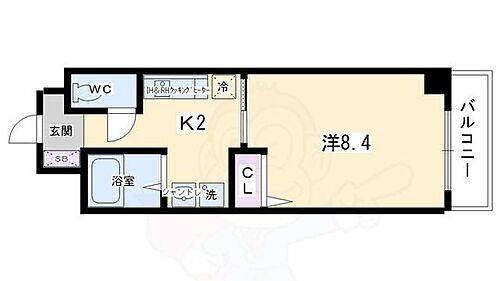 京都府京都市中京区聚楽廻西町 二条駅 1K マンション 賃貸物件詳細