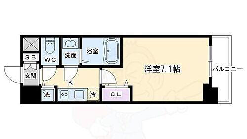 京都府京都市下京区猪熊通塩小路下る南夷町 京都駅 1K マンション 賃貸物件詳細