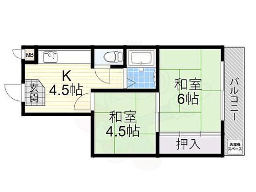 大阪府大阪市旭区赤川3丁目 城北公園通駅 2K マンション 賃貸物件詳細