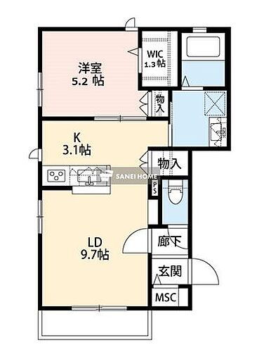 埼玉県所沢市向陽町 新所沢駅 1LDK マンション 賃貸物件詳細