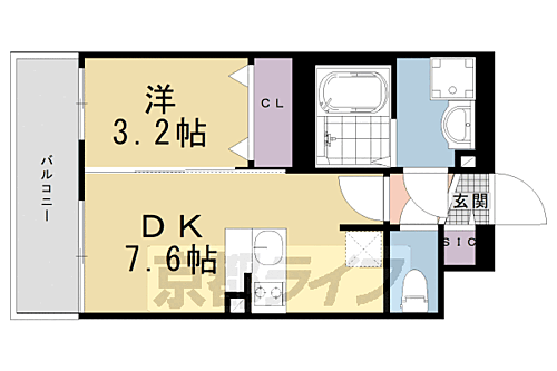 ファステート京都ステーションウォズ 4階 1DK 賃貸物件詳細