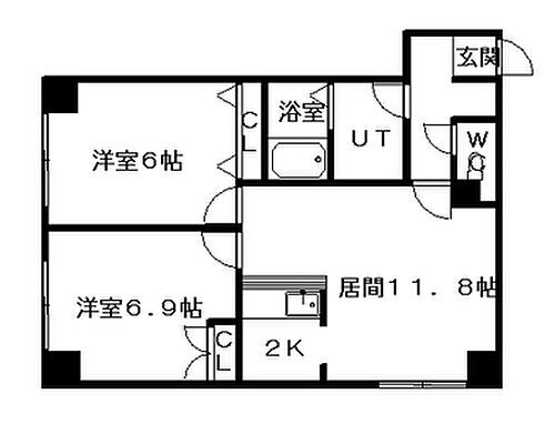モデュロール 4階 2LDK 賃貸物件詳細