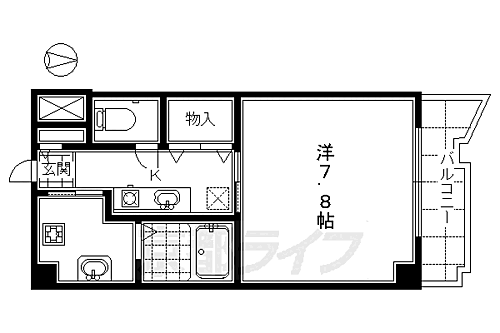 京都府京都市下京区間之町通七条上る材木町 七条駅 1K マンション 賃貸物件詳細