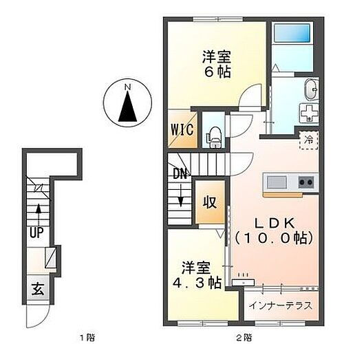 愛知県海部郡大治町大字三本木字屋形30 春田駅 2LDK アパート 賃貸物件詳細