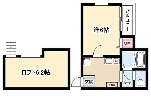 愛知県名古屋市中村区中島町4丁目49-3 太閤通駅 1K アパート 賃貸物件詳細