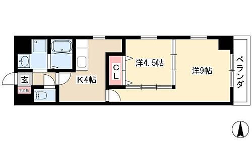 愛知県名古屋市中村区佐古前町3-6 栄生駅 2K マンション 賃貸物件詳細