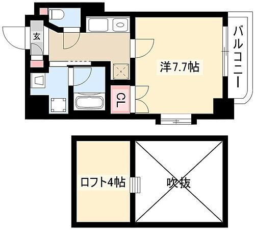 タウンライフ名駅 7階 1K 賃貸物件詳細