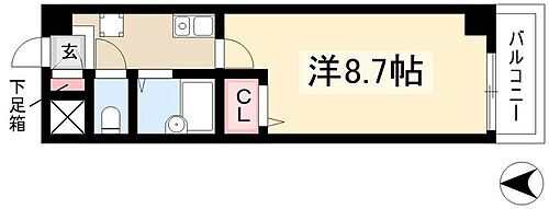 愛知県名古屋市西区平中町 上小田井駅 1K マンション 賃貸物件詳細