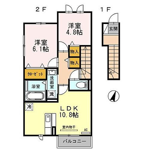 愛知県清須市阿原池之表164 尾張星の宮駅 2LDK アパート 賃貸物件詳細