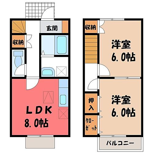 栃木県下都賀郡壬生町大字壬生丁 国谷駅 2DK 一戸建て 賃貸物件詳細