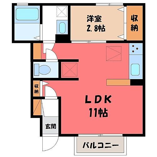 栃木県宇都宮市若草3丁目 宇都宮駅 1LDK アパート 賃貸物件詳細