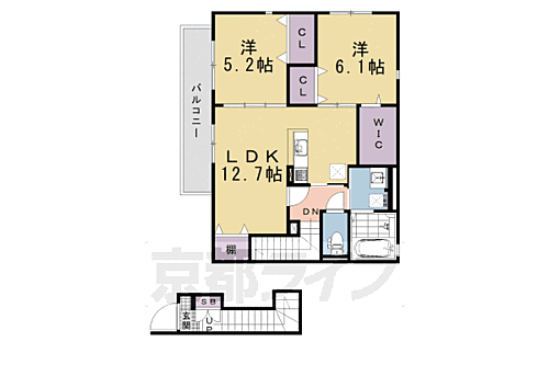 京都府京都市下京区梅小路西中町 賃貸アパート