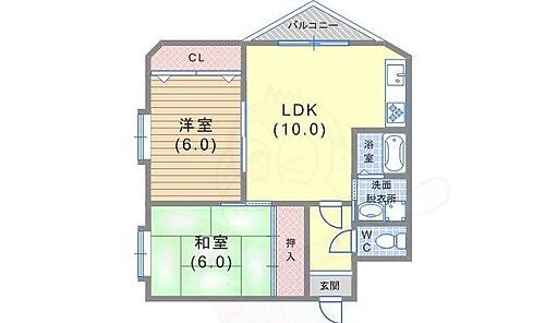 シェ・ラ・三川口 4階 2LDK 賃貸物件詳細