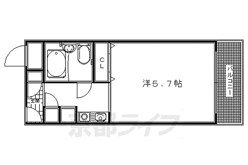 京都府京都市南区久世中久世町1丁目 桂川駅 1K マンション 賃貸物件詳細