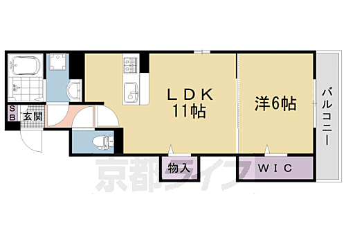 京都府京都市右京区西京極殿田町 西京極駅 1LDK アパート 賃貸物件詳細