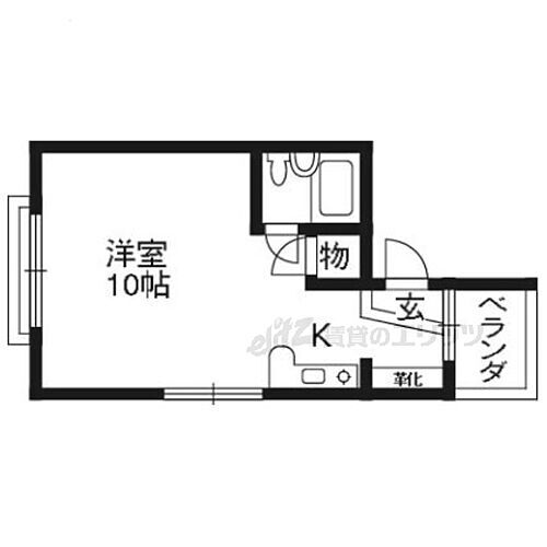 京都府宇治市五ケ庄野添 黄檗駅 ワンルーム マンション 賃貸物件詳細