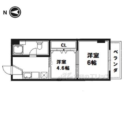 銀閣寺南 2階 2K 賃貸物件詳細